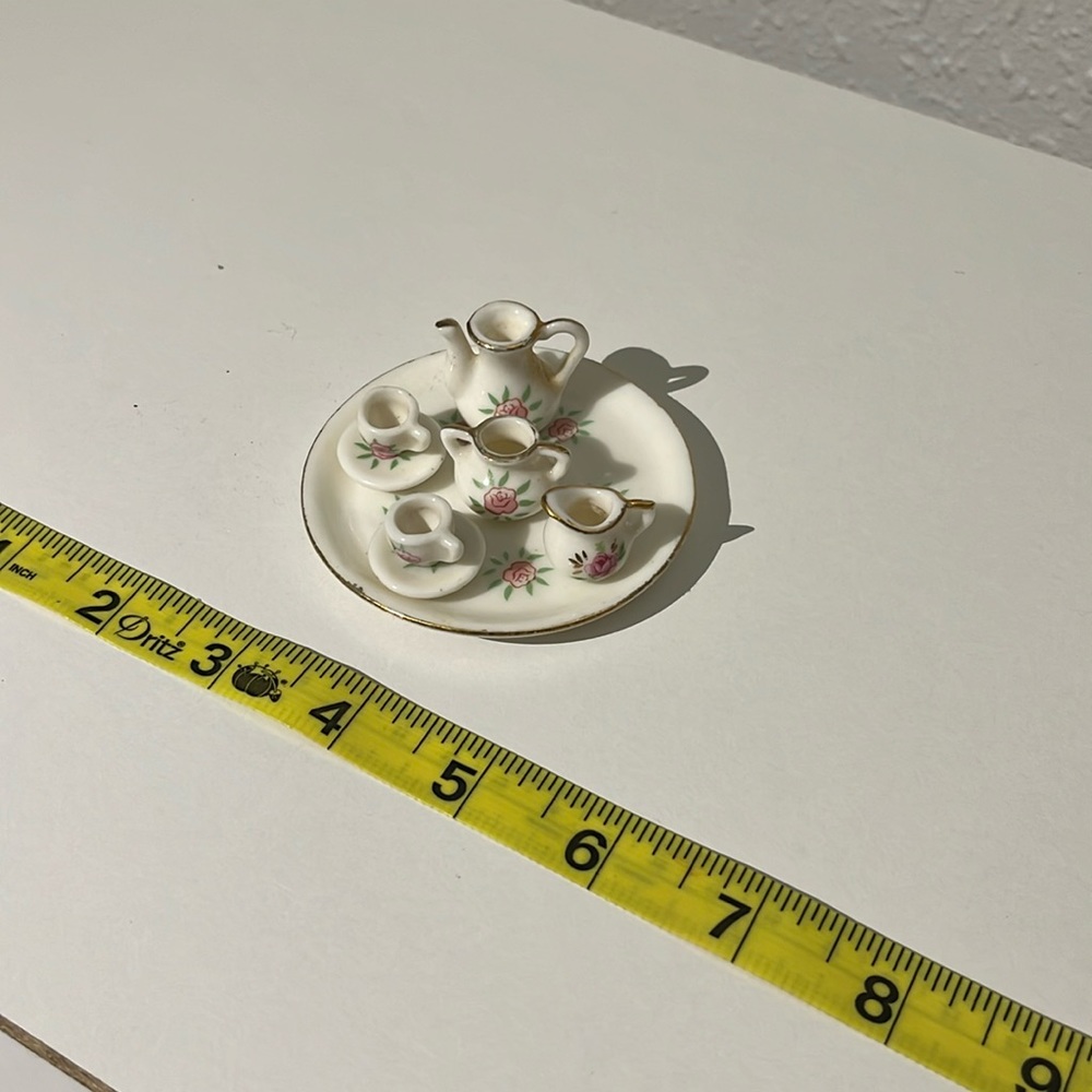Vintage Porcelain miniature tea set